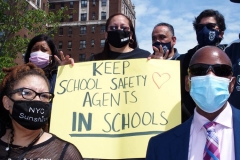 NEW YORK  Rally to keep school safety agents in schools under the supervision of the New York Police Department.