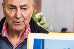 In a press conference in Manhattan, New York Senator CHUCK SCHUMER holds up a photo of a soviet made MiG 29 fighter jet. SCHUMER is in negotiations with Poland and other Eastern European countries to donate aircraft to Ukraine in aid toward their fight against Russia. SCHUMER is also negotiating within the Senate on an emergency aid package for vulnerable populations inside Ukraine. Sunday, March 6, 2022. (C) Bianca Otero