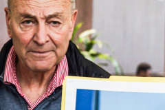 In a press conference in Manhattan, New York Senator CHUCK SCHUMER holds up a photo of a soviet made MiG 29 fighter jet. SCHUMER is in negotiations with Poland and other Eastern European countries to donate aircraft to Ukraine in aid toward their fight against Russia. SCHUMER is also negotiating within the Senate on an emergency aid package for vulnerable populations inside Ukraine. Sunday, March 6, 2022. (C) Bianca Otero