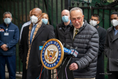 Senator Charles Schumer along with mayor Eric Adams  announced today 1/9/22, at Bellevue Hospital in NYC,  that the feds will deliver $1 billion to COVID-ravaged city hospitals, U.S. Senator Charles Schumer said that the $1 billion on-the-way to help our public hospitals continues to meet demands and costs, while ensuring critical care and services.