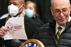 Senator Charles Schumer along with mayor Eric Adams  announced today 1/9/22, at Bellevue Hospital in NYC,  that the feds will deliver $1 billion to COVID-ravaged city hospitals, U.S. Senator Charles Schumer said that the $1 billion on-the-way to help our public hospitals continues to meet demands and costs, while ensuring critical care and services.