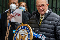 Senator Charles Schumer along with mayor Eric Adams  announced today 1/9/22, at Bellevue Hospital in NYC,  that the feds will deliver $1 billion to COVID-ravaged city hospitals, U.S. Senator Charles Schumer said that the $1 billion on-the-way to help our public hospitals continues to meet demands and costs, while ensuring critical care and services.