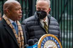 Senator Charles Schumer along with mayor Eric Adams  announced today 1/9/22, at Bellevue Hospital in NYC,  that the feds will deliver $1 billion to COVID-ravaged city hospitals, U.S. Senator Charles Schumer said that the $1 billion on-the-way to help our public hospitals continues to meet demands and costs, while ensuring critical care and services.