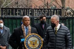 Senator Charles Schumer along with mayor Eric Adams  announced today 1/9/22, at Bellevue Hospital in NYC,  that the feds will deliver $1 billion to COVID-ravaged city hospitals, U.S. Senator Charles Schumer said that the $1 billion on-the-way to help our public hospitals continues to meet demands and costs, while ensuring critical care and services.