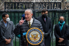 Senator Charles Schumer along with mayor Eric Adams  announced today 1/9/22, at Bellevue Hospital in NYC,  that the feds will deliver $1 billion to COVID-ravaged city hospitals, U.S. Senator Charles Schumer said that the $1 billion on-the-way to help our public hospitals continues to meet demands and costs, while ensuring critical care and services.