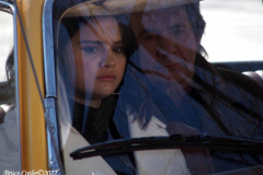 February 14, 2022  New York,  Filming of  Hulu  Original series "Only Murders in The Building" on the Upper Westside of Manhattan. The Three stars of the show Steve Matin, Selena Gomez and Martin Short. film a scene outside in the bitter cold.