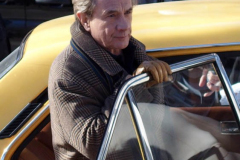 February 14, 2022  New York,  Filming of  Hulu  Original series "Only Murders in The Building" on the Upper Westside of Manhattan. The Three stars of the show Steve Matin, Selena Gomez and Martin Short. film a scene outside in the bitter cold.