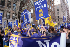 Service Employees Union Rally on Park Avenue 4-13-22 @Lori Hillsberg