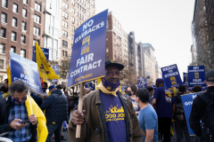 Service Employees Union Rally on Park Avenue 4-13-22 @Lori Hillsberg