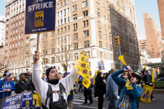 Service Employees Union Rally on Park Avenue 4-13-22 @Lori Hillsberg