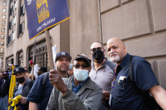 Service Employees Union Rally on Park Avenue 4-13-22 @Lori Hillsberg