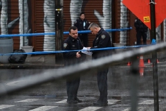 ShootingSaturday, February 17, 2021Bay and Wave StreetsStapleton, Staten IslandPolice guard scene of shooting as Evidence Collection Team works at the location.