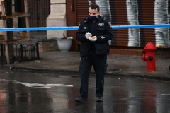 ShootingSaturday, February 17, 2021Bay and Wave StreetsStapleton, Staten IslandPolice guard scene of shooting as Evidence Collection Team works at the location.