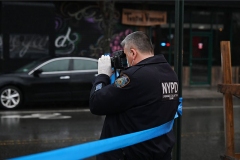 ShootingSaturday, February 17, 2021Bay and Wave StreetsStapleton, Staten IslandPolice guard scene of shooting as Evidence Collection Team works at the location.
