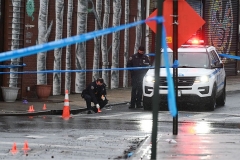ShootingSaturday, February 17, 2021Bay and Wave StreetsStapleton, Staten IslandPolice guard scene of shooting as Evidence Collection Team works at the location.
