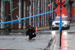 ShootingSaturday, February 17, 2021Bay and Wave StreetsStapleton, Staten IslandPolice guard scene of shooting as Evidence Collection Team works at the location.