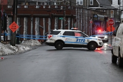 ShootingSaturday, February 17, 2021Bay and Wave StreetsStapleton, Staten IslandPolice guard scene of shooting as Evidence Collection Team works at the location.