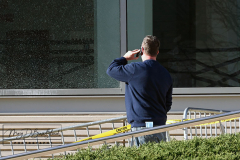 PossibleShotsFired
Staten IslandCourthouse
Central Avenue
Staten Island, NY
Saturday, December 04, 2021
For Credit:  Mary DiBiase Blaich

NYPD’s ESU was requested to respond to the Staten Island Courthouse at 26 Central Avenue this morning around 9 am.  A large glass window was shattered overnight, and the investigators were looking into a possible shots fired incident.