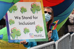 Staten Island St Patrick’s Day Parade
Sunday, March 06, 2022
Foret Avenue
West Brighton, Staten Island, NY
For Credit:  Mary DiBiase Blaich

The annual St Patrick’s Day Parade returned to Staten Island after a covid absence last year.  Controversy surrounded the event with the decision by the parade organizers to not allow LGBTQ groups to march.  The banned groups held a press conference prior to the parade.  In conduction with the parade, there is always a one mile race that precedes the parade.  It went on, but many racers ran in a second race in support of the banned groups.  
The weather was warm, but mixed with clouds, rain and sun.  Only two elected officials participated… Boro President Vito Fossella in a bright green sweater, and Congresswoman Nicole Malliotakis in a green Ireland sweater.