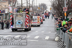 Staten Island St Patrick’s Day Parade
Sunday, March 06, 2022
Foret Avenue
West Brighton, Staten Island, NY
For Credit:  Mary DiBiase Blaich

The annual St Patrick’s Day Parade returned to Staten Island after a covid absence last year.  Controversy surrounded the event with the decision by the parade organizers to not allow LGBTQ groups to march.  The banned groups held a press conference prior to the parade.  In conduction with the parade, there is always a one mile race that precedes the parade.  It went on, but many racers ran in a second race in support of the banned groups.  
The weather was warm, but mixed with clouds, rain and sun.  Only two elected officials participated… Boro President Vito Fossella in a bright green sweater, and Congresswoman Nicole Malliotakis in a green Ireland sweater.