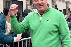 Staten Island St Patrick’s Day Parade
Sunday, March 06, 2022
Foret Avenue
West Brighton, Staten Island, NY
For Credit:  Mary DiBiase Blaich

The annual St Patrick’s Day Parade returned to Staten Island after a covid absence last year.  Controversy surrounded the event with the decision by the parade organizers to not allow LGBTQ groups to march.  The banned groups held a press conference prior to the parade.  In conduction with the parade, there is always a one mile race that precedes the parade.  It went on, but many racers ran in a second race in support of the banned groups.  
The weather was warm, but mixed with clouds, rain and sun.  Only two elected officials participated… Boro President Vito Fossella in a bright green sweater, and Congresswoman Nicole Malliotakis in a green Ireland sweater.