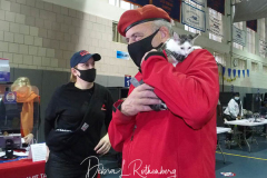 Mayoral Candidate Curtis Sliwa joins his wife and Upper West Side City Council Republican Candidate Nancy Sliwa for Early Voting at the Edward A. Reynolds West Side High School in New York City . They brought along Gizmo, the kitten they are fostering that will soon be up for adoption.