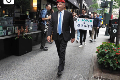 Curtis Sliwa, Republican Mayoral candidate for New York City, speaks outside the Manhattan office of New York Governor Andrew Cuomo in New York on Wednesday, Aug. 4, 2021. Sliwa called for Governor Andrew Cuomo to step down amid the Attorney General's report backing up allegations that the Governor sexually harassed women.