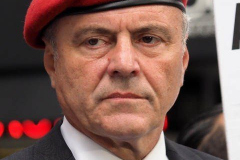 Curtis Sliwa, Republican Mayoral candidate for New York City, speaks outside the Manhattan office of New York Governor Andrew Cuomo in New York on 04 August 2021. Sliwa called for Governor Andrew Cuomo to step down amid the Attorney General's report backing up allegations that the Governor sexually harassed women.