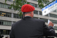 New York,   N.Y..  Republican Mayoral candidate Curtis Sliwa holds a press conference in front of New York Governor Andrew Cuomo's  Manhattan office for him to to step down after sexual misconduct charges were found after  an investigation by the New York State Attorney General Latisha James were found to be credibable.