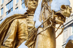 First snow of 2022. 
Snow details show East Village, Gramercy Park, Central Park.