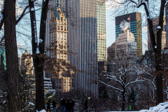 First snow of 2022. 
Snow details show East Village, Gramercy Park, Central Park.
