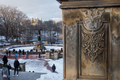 First snow of 2022. 
Snow details show East Village, Gramercy Park, Central Park.