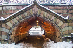 First snow of 2022. 
Snow details show East Village, Gramercy Park, Central Park.