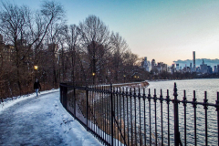 First snow of 2022. 
Snow details show East Village, Gramercy Park, Central Park.