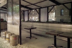 Outdoor Restaurants were forced to shut down early in New York City due the biggest storm in several years which is expecting to dump more than a foot of snow on the area.