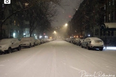 The Upper West Side of Manhattan is virtually empty as the biggest storm in several years falls down. More than a foot of snow is expected in the area.