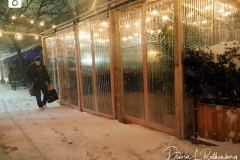 Outdoor Restaurants were forced to shut down early in New York City due the biggest storm in several years which is expecting to dump more than a foot of snow on the area.