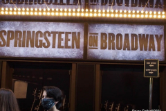 .Anti -Vaxxers protest the opening of Bruce Springsteen's Broadway show at the Saint James theater in Manhattan.