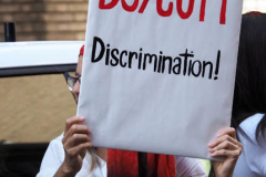 "Springsteen on Broadway" opened tonight for a return to Broadway at the St. James Theater, the first event on a Broadway stage since the Pandemic. Protestors outside were against the vaccine and having to show proof in order tone able to see the show. Springsteen was rushed in a back entrance to avoid the protestors in New York City on 26 June 2021