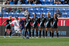 Washington Spirit v NY/NJ Gotham FC, soccer match at Red Bull Arena, Harrison, NJ. Ashley Sanchez, Estelle Johnson, Imani Dorsey, Kristie Mewis, Mandy Freeman