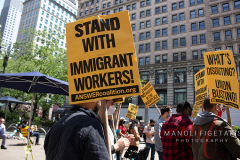 Party for Socialism and Liberation May Day 2022 from workers’ Resistance to Workers’ Revolution rally in Manhattan on May 1, 2022.