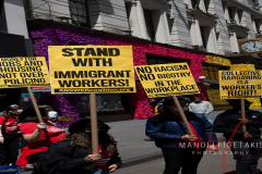 Party for Socialism and Liberation May Day 2022 from workers’ Resistance to Workers’ Revolution rally in Manhattan on May 1, 2022.