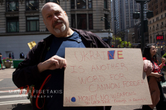 Party for Socialism and Liberation May Day 2022 from workers’ Resistance to Workers’ Revolution rally in Manhattan on May 1, 2022.