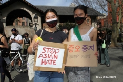 New York-  Solidarity March held in Chinatown
Black Transgender woman support the Asian community.