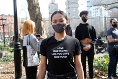 New York-  Solidarity March held in Chinatown
Black Transgender woman support the Asian community.