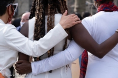 New York-  Solidarity March held in Chinatown
Black Transgender woman support the Asian community.