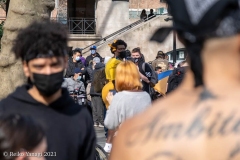 New York-  Solidarity March held in Chinatown
Black Transgender woman support the Asian community.