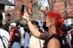 New York-  Solidarity March held in Chinatown
Black Transgender woman support the Asian community.