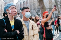 New York-  Solidarity March held in Chinatown
Black Transgender woman support the Asian community.