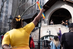 New York-  Solidarity March held in Chinatown
Black Transgender woman support the Asian community.